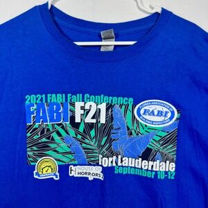 FABI F21 Conference Graphic Print T-Shirt Fort Lauderdale‎ Sz 3XL